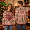 System Of A Down Giant Red Spider Logo Reindeer Pine Tree Cream Artwork Personalized Christmas 2026 Holiday Ugly Christmas Sweater 2 system of a down giant red spider logo reindeer pine tree cream artwork personalized chris