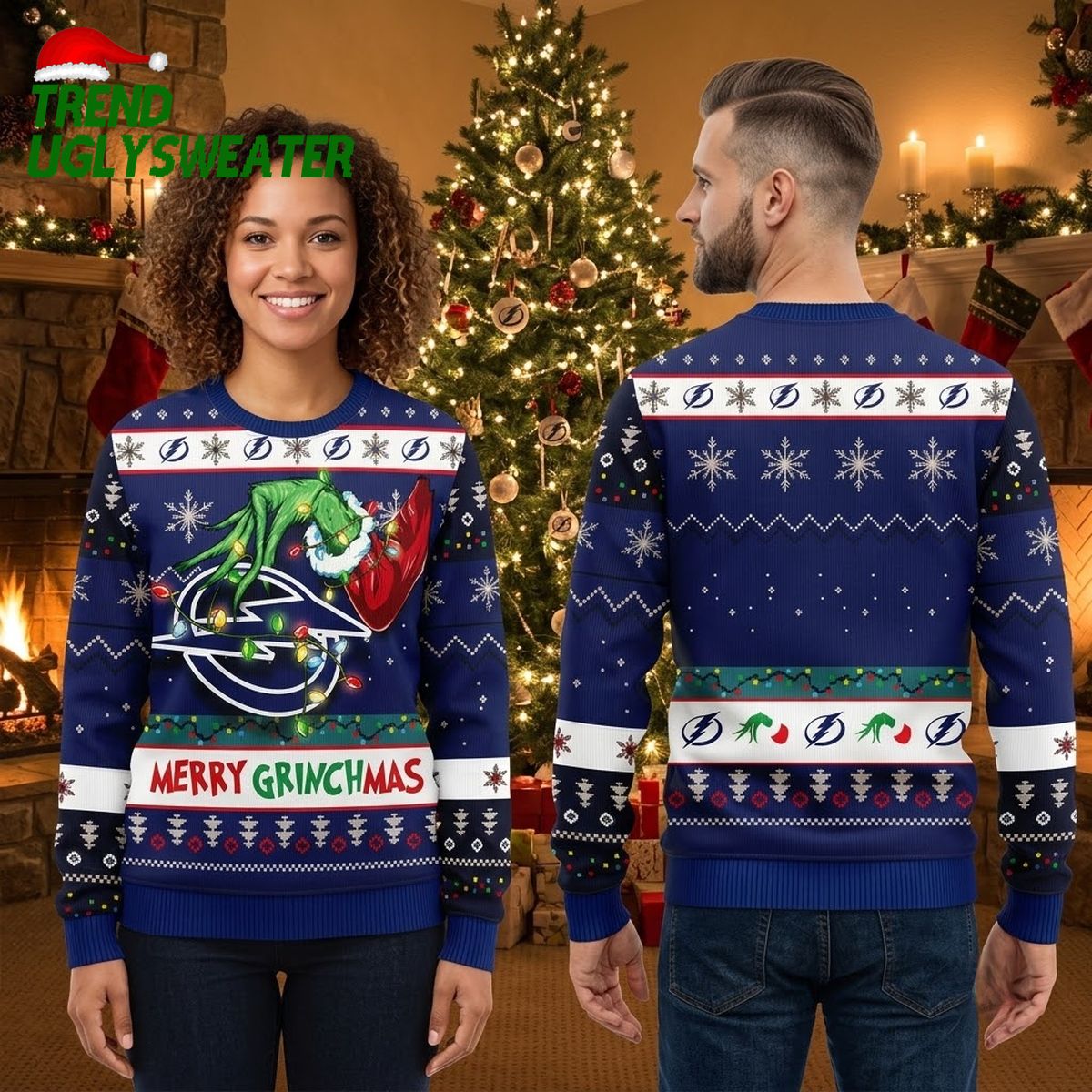 tampa bay lightning grinch hand holding christmas lights ugly christmas sweater tampa bay lightning grinch hand holding christmas lights ugly christmas sweater