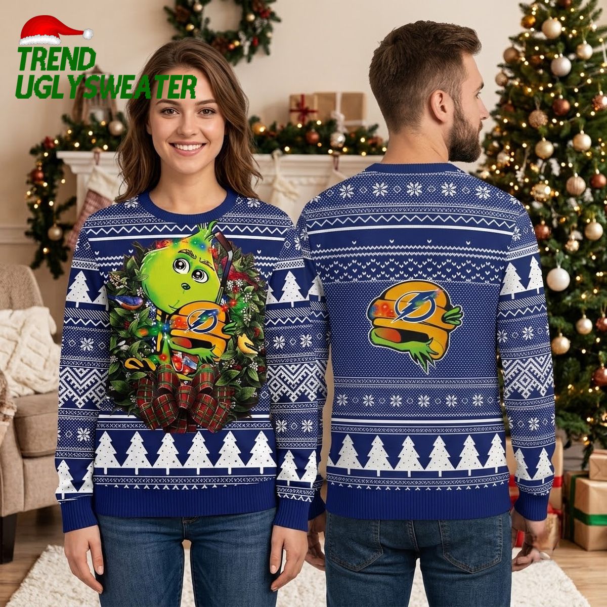 tampa bay lightning grinch hugging hockey stick ugly christmas sweater tampa bay lightning grinch hugging hockey stick ugly christmas sweater