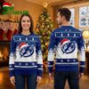Tampa Bay Lightning Santa Hat Logo Ugly Christmas Sweater 2 tampa bay lightning santa hat logo ugly christmas sweater