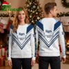 tampa bay rays chevron stripe sleeve white ugly christmas sweater