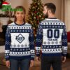 Tampa Bay Rays Snowflake Custom Name And Number Ugly Christmas Sweater 1 tampa bay rays snowflake custom name and number ugly christmas sweater