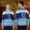 Tampa Bay Rays Snowy Forest Custom Name Ugly Christmas Sweater 1 tampa bay rays snowy forest custom name ugly christmas sweater