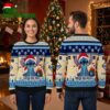 Tampa Bay Rays Stitch Holding Candy Cane Ugly Christmas Sweater 1 tampa bay rays stitch holding candy cane ugly christmas sweater