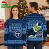 Tennessee Titans Grinch Football Ugly Christmas Sweater 2 tennessee titans grinch football ugly christmas sweater