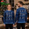 tennessee titans mickey mouse football pattern ugly christmas sweater