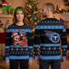 Tennessee Titans Santa Claus And Logo Ugly Christmas Sweater 2 tennessee titans santa claus and logo ugly christmas sweater