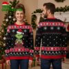 texas rangers grinch santa hat snowflakes ugly christmas sweater