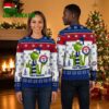 texas rangers grinch snowflake ugly christmas sweater