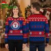 Texas Rangers Logo Snowflakes And Reindeer Ugly Christmas Sweater 2 texas rangers logo snowflakes and reindeer ugly christmas sweater
