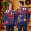 Texas Rangers Snowflake Geometric Pattern Ugly Christmas Sweater 2 texas rangers snowflake geometric pattern ugly christmas sweater