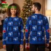 toronto blue jays checkered pattern ugly christmas sweater
