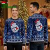 Toronto Blue Jays Santa Hat Custom Name Ho Ho Ho Ugly Christmas Sweater 2 toronto blue jays santa hat custom name ho ho ho ugly christmas sweater