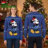 Toronto Blue Jays Santa Mickey Ugly Christmas Sweater 1 toronto blue jays santa mickey ugly christmas sweater