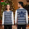 Toronto Maple Leafs Custom Name Argyle Pattern Navy Blue And White Ugly Christmas Sweater 2 toronto maple leafs custom name argyle pattern navy blue and white ugly christmas sweater