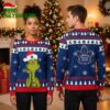 Toronto Maple Leafs Grinch Santa Hat Toronto Maple Leafs Logo Pattern Ugly Christmas Sweater 1 toronto maple leafs grinch santa hat toronto maple leafs logo pattern ugly christmas sweat