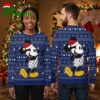 Toronto Maple Leafs Mickey Mouse Santa Hat Navy Blue Ugly Christmas Sweater 1 toronto maple leafs mickey mouse santa hat navy blue ugly christmas sweater