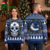 Vancouver Canucks Floral Skull Wreath Ugly Christmas Sweater 2 vancouver canucks floral skull wreath ugly christmas sweater