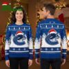 Vancouver Canucks Santa Hat Logo Ugly Christmas Sweater 2 vancouver canucks santa hat logo ugly christmas sweater
