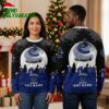 Vancouver Canucks Santa Sleigh Logo Personalized Name Ugly Christmas Sweater 1 vancouver canucks santa sleigh logo personalized name ugly christmas sweater
