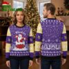 Vikings Dancing Santa On Chimney Ugly Christmas Sweater 1 vikings dancing santa on chimney ugly christmas sweater