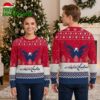 washington capitals eagle logo snowflake ugly christmas sweater