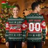 Washington Capitals Reindeer Snowflake Custom Name And Number Ugly Christmas Sweater 1 washington capitals reindeer snowflake custom name and number ugly christmas sweater