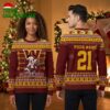Washington Commanders Mickey Mouse Santa Custom Name And Number Ugly Christmas Sweater 2 washington commanders mickey mouse santa custom name and number ugly christmas sweater