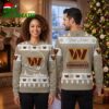 Washington Commanders Personalized Custom Name Snowflake Ugly Christmas Sweater 1 washington commanders personalized custom name snowflake ugly christmas sweater