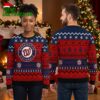 Washington Nationals Logo Snowflake And Reindeer Pattern Ugly Christmas Sweater 1 washington nationals logo snowflake and reindeer pattern ugly christmas sweater