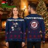washington nationals snoopy and woodstock christmas lights ugly christmas sweater