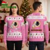 Washington Redskins Custom Name Snowflake Logo Ugly Christmas Sweater 2 washington redskins custom name snowflake logo ugly christmas sweater