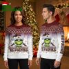 Washington Redskins Grinch Santa Hat Christmas Lights Ugly Christmas Sweater 1 washington redskins grinch santa hat christmas lights ugly christmas sweater